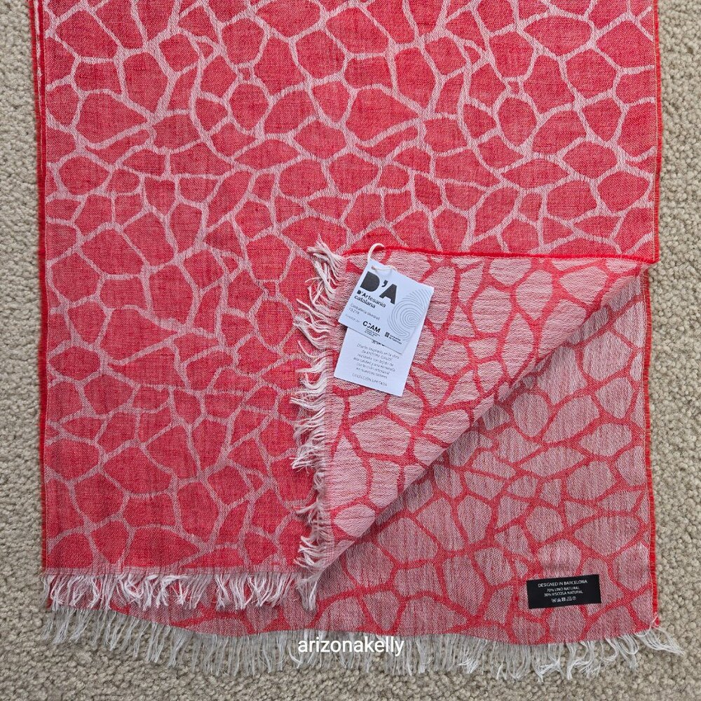 NWT Linen Scarf Gaudí Barcelona Spain Architect--Diagonal Prestige Limited Editi - Picture 1 of 12